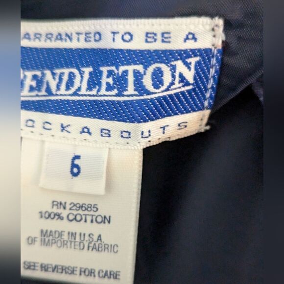 Pendleton Blue Paisley Tailored Vest - Picture 6 of 6